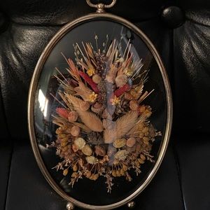 Vintage dried flower/foliage wall art